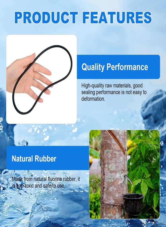 ASPNH A20063 Aquarium Filter O-Ring, Suitable for Replacing Fluval 304, 305, 306, 307, 404, 405, 406, 407 Canister Aquarium Filter Motor Head Seal Ring, Black, 2 Pieces. - Image 5